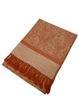 (image for) Paisley Jacquard Shawl Light Orange