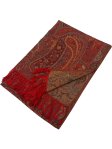 (image for) Tapestry Style Paisley Pashmina Red Multi