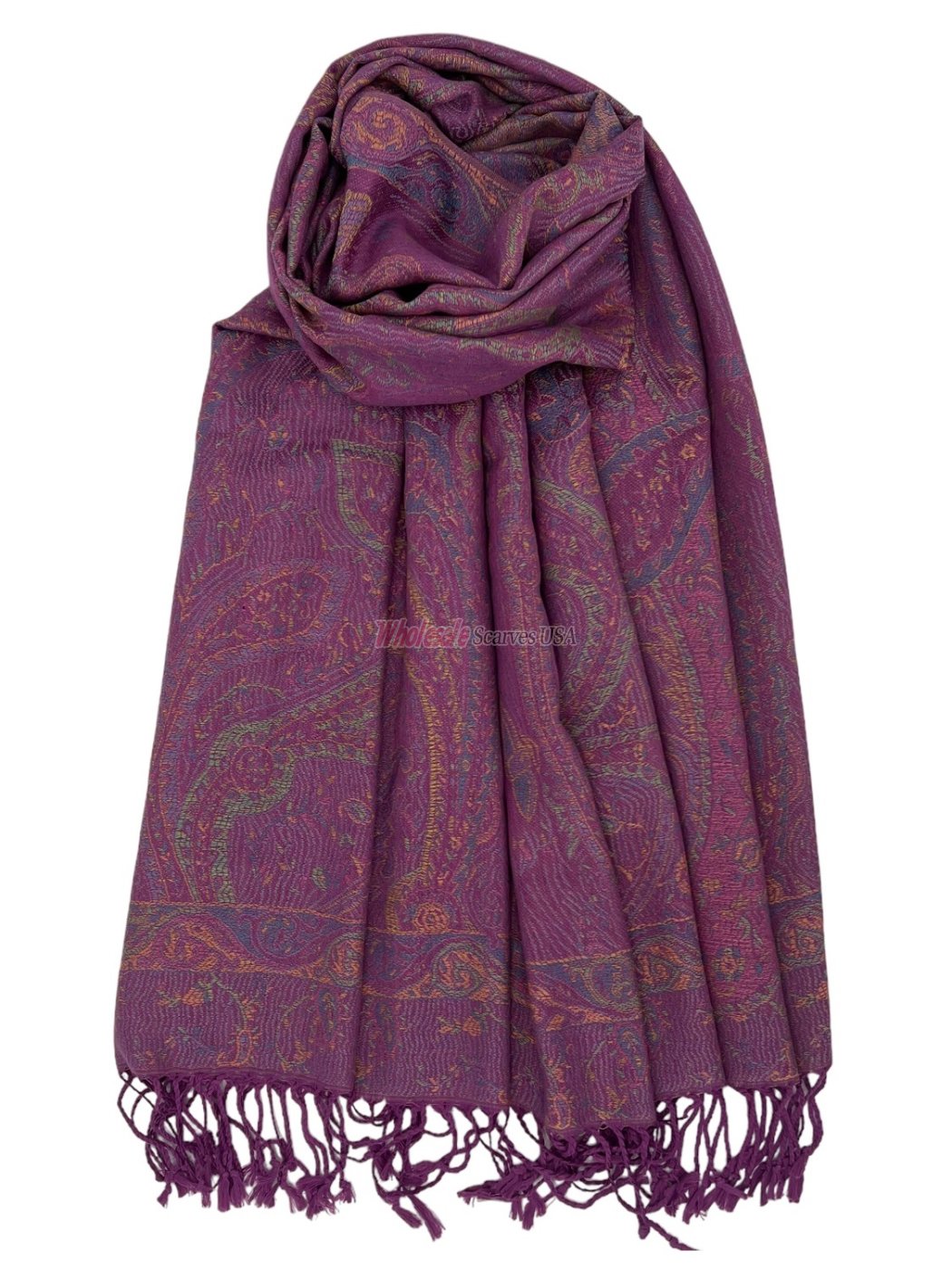 (image for) Tapestry Style Paisley Pashmina Purple Multi