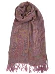 (image for) Tapestry Style Paisley Pashmina Pink Multi