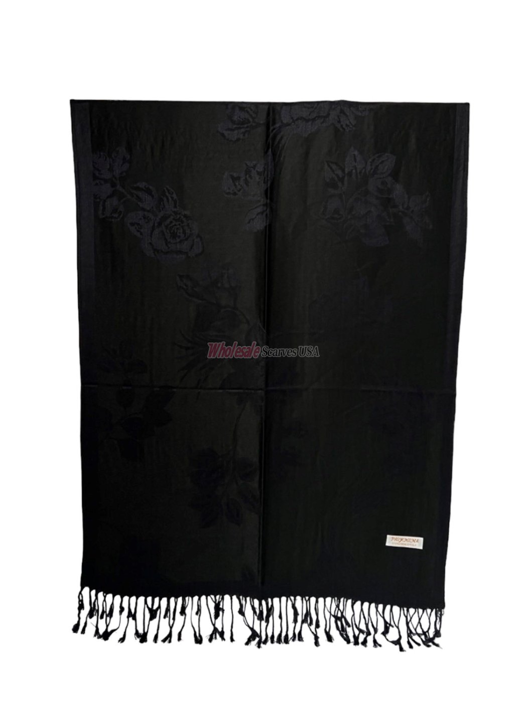 (image for) Rose Pashmina Black