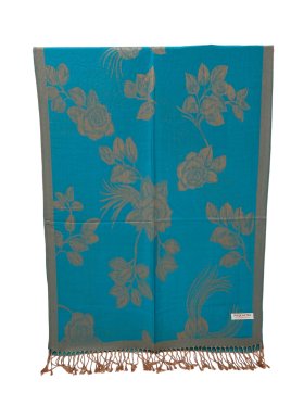 Rose Pashmina Teal