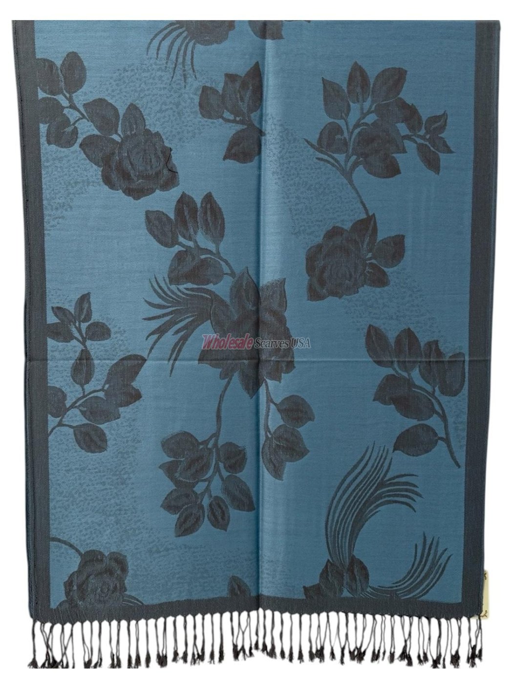 (image for) Rose Pashmina Turquoise/Taupe