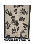 (image for) Rose Pashmina Black/Beige