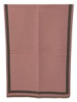 (image for) Reversible Oversized Border Cashmere Shawl: Pink 7901