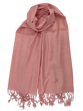 Solid Pashmina Peach Pink