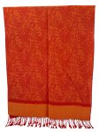 (image for) Paisley Jacquard Shawl Orange