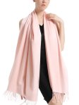(image for) Woven Plain Scarf L. Pink