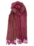 (image for) Tapestry Style Paisley Pashmina Fuchsia Multi