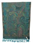 (image for) Tapestry Style Paisley Pashmina Ocean Multi