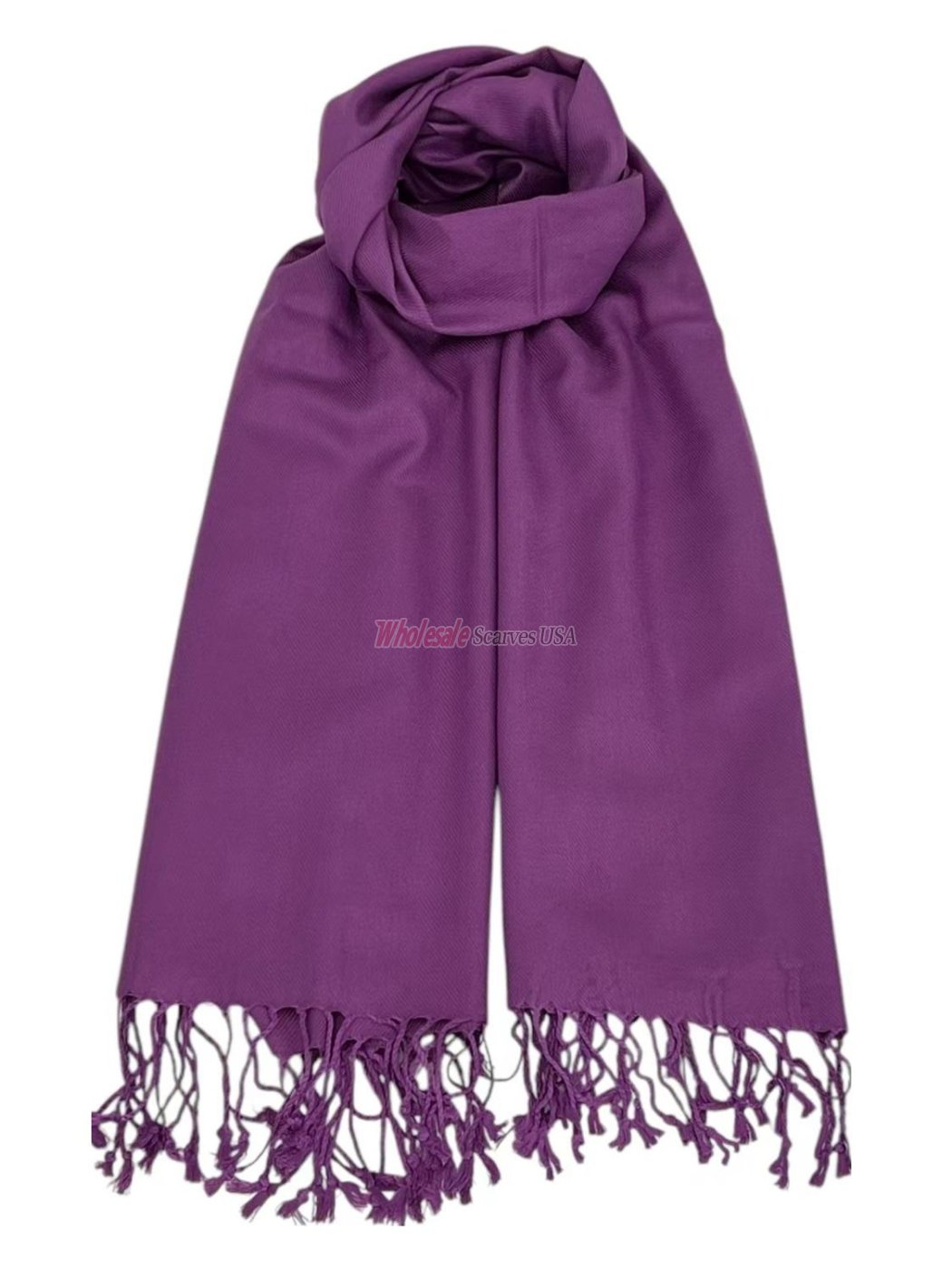 (image for) Solid Pashmina Violet Red