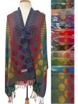(image for) Polka Dot Rainbow tone Pashmina (12Colors, 1Doz)