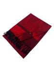 (image for) Paisley Jacquard Shawl Black/ Red