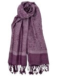 (image for) Paisley Jacquard Shawl Medium Purple