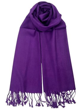 Solid Pashmina Grape