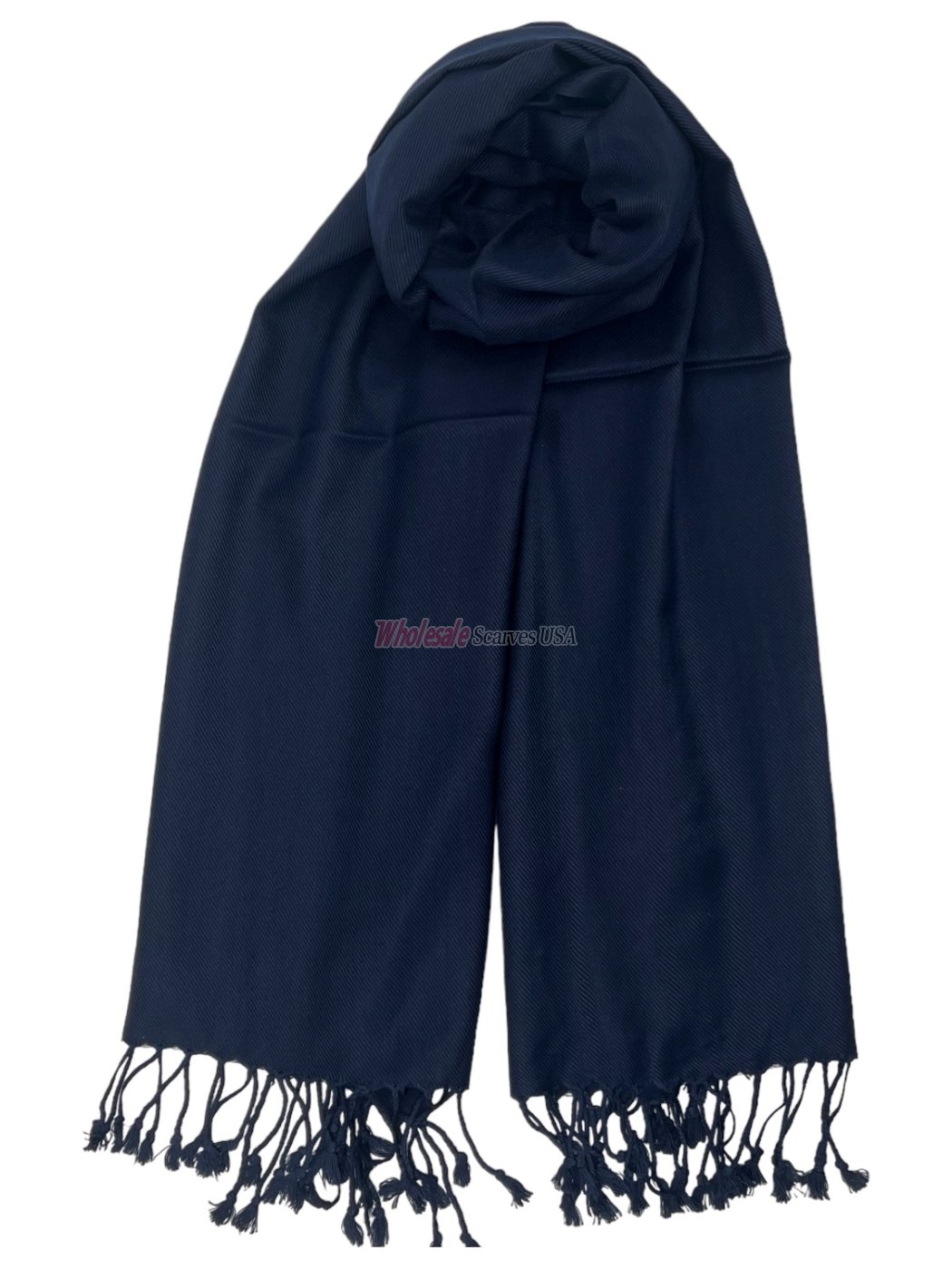 (image for) Solid Pashmina Navy