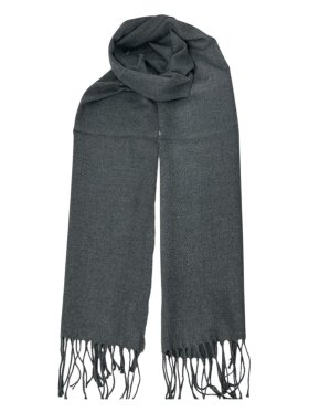 Woven Plain Scarf Heather Grey