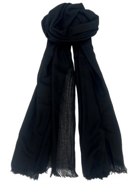 Oversized Lightweight Scarf 3301 Black
