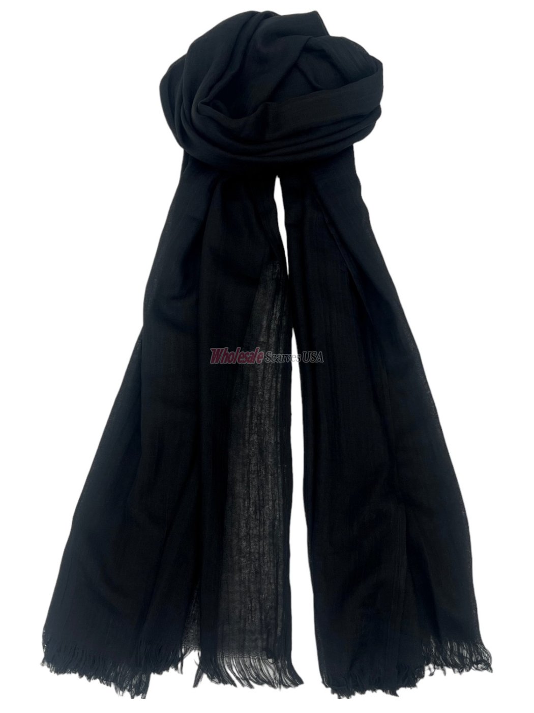 (image for) Oversized Lightweight Scarf 3301 Black