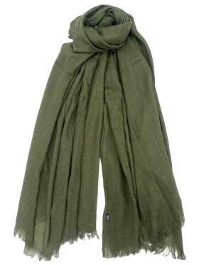 Oversized Lightweight Scarf 3305 Olive Green