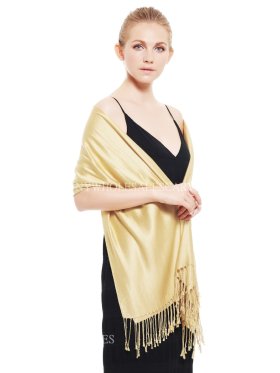 Super Solid Pashmina Champagne