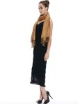 (image for) Super Solid Pashmina Dark Camel