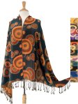 (image for) Circle Design Pashmina Scarf 1 DZ, Asst. Color