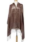 Glitter Pashmina Shawl Brown
