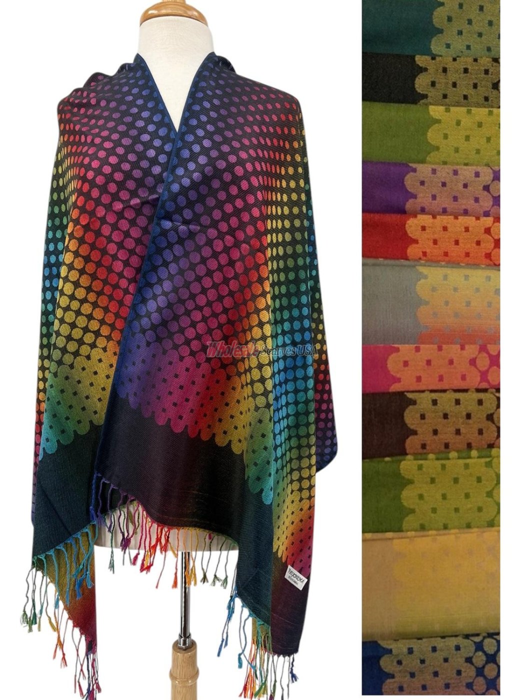 (image for) Polka Dot Pashmina (6 Colors 1 Doz)