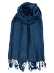 (image for) Paisley Jacquard Shawl Royal Blue