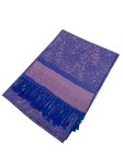 (image for) Paisley Jacquard Shawl Pink/ Dark Blue