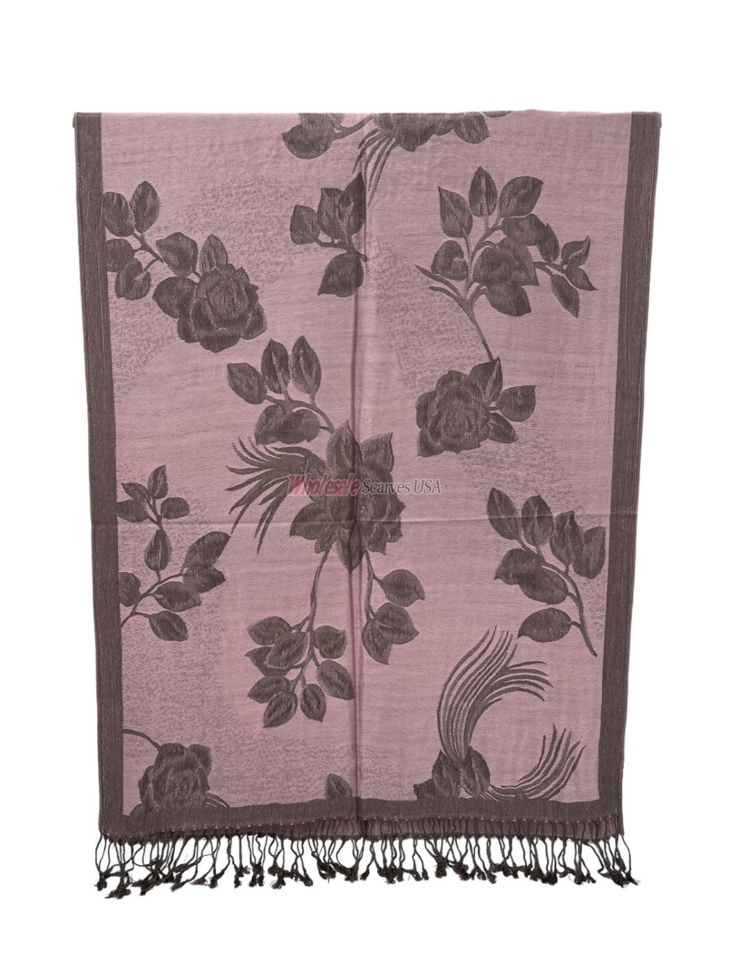 (image for) Rose Pashmina Grey/Pink