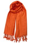 Solid Pashmina Orange