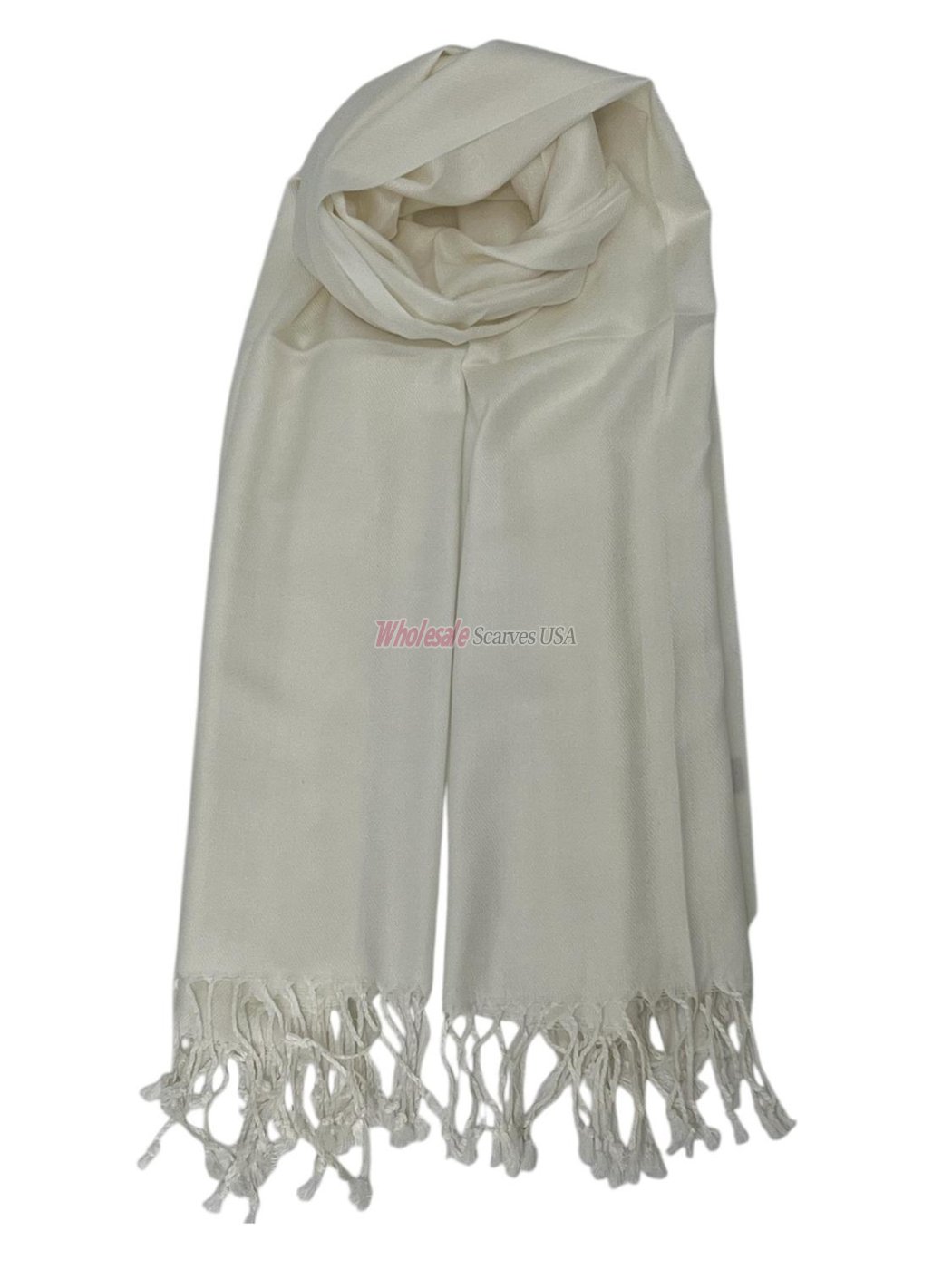 (image for) Solid Pashmina Ivory