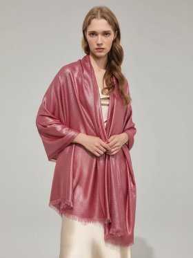 Shimmer Solid Wrap Burgundy