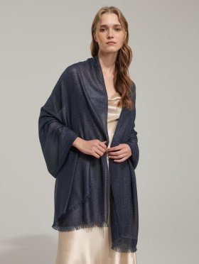 Shimmer Solid Wrap Navy