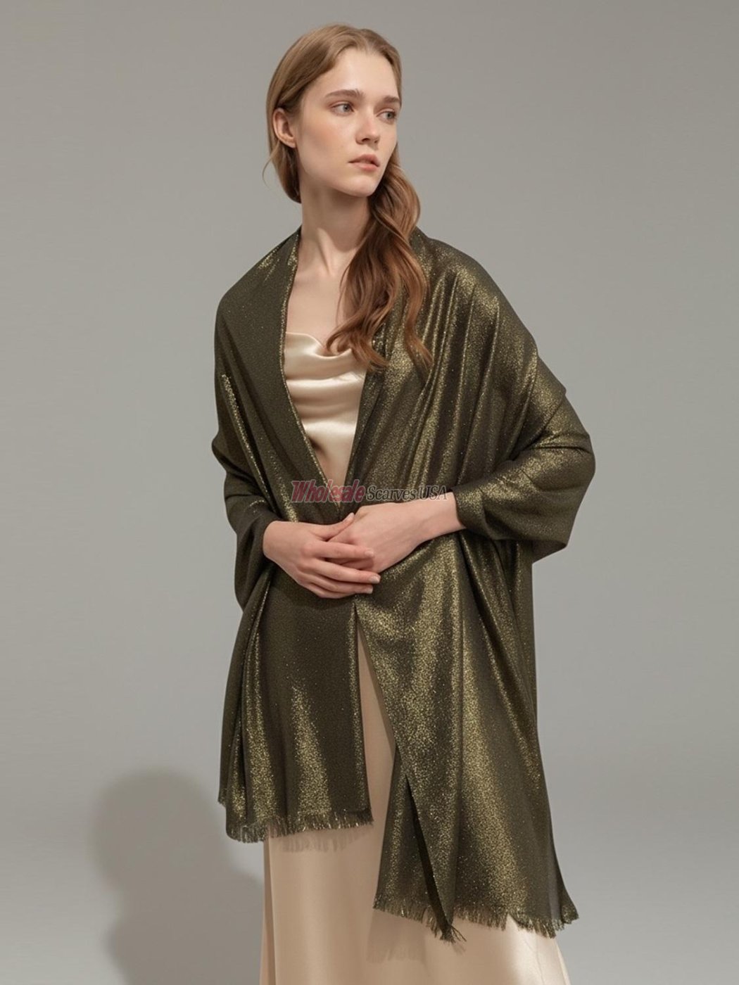 (image for) Shimmer Solid Wrap Gold Black