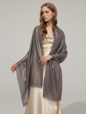 Shimmer Solid Wrap Taupe