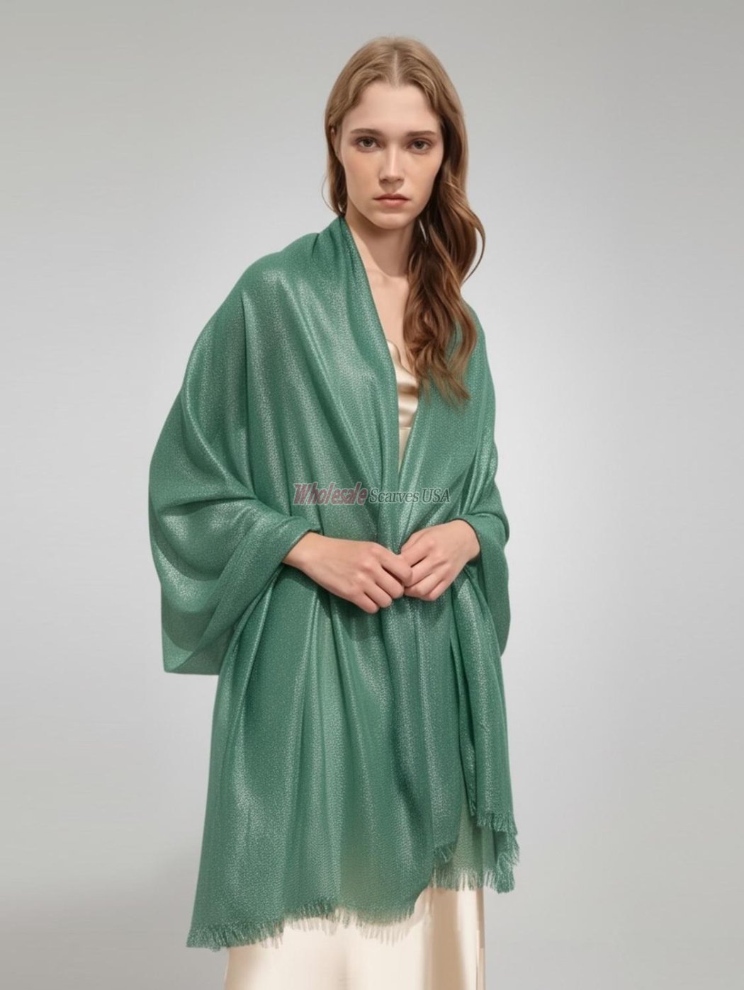 (image for) Shimmer Solid Wrap Green