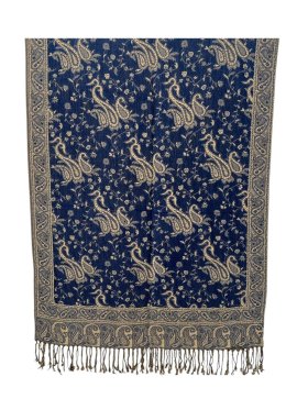 Small Paisley Scarf Royal Blue