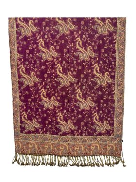 Small Paisley Scarf L- Purple