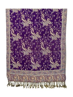 Small Paisley Scarf Purple