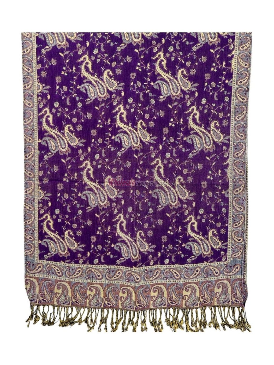 (image for) Small Paisley Scarf Purple