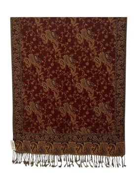 Small Paisley Scarf Coffee