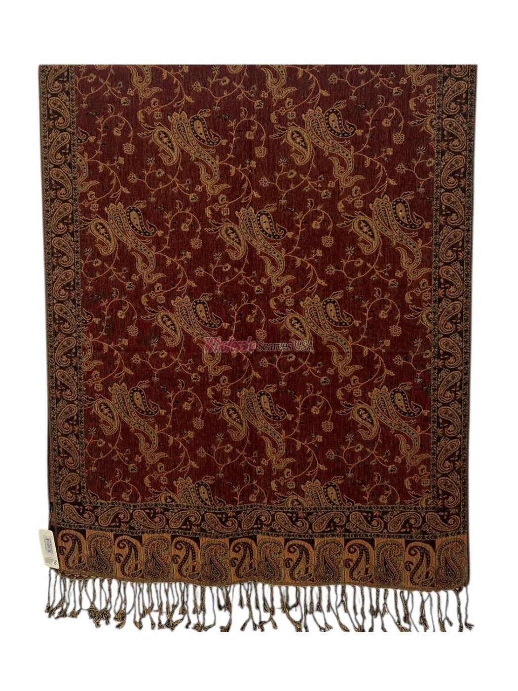 (image for) Small Paisley Scarf Coffee