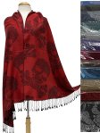 (image for) Skull Paisley Pashmina 1 DZ, Asst. Color