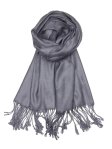 (image for) Solid Pashmina Dark Grey