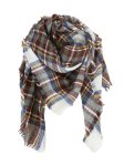 Blanket Scarf Ivory Multi