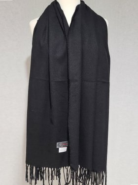 Cashmere Feel Shawl Black