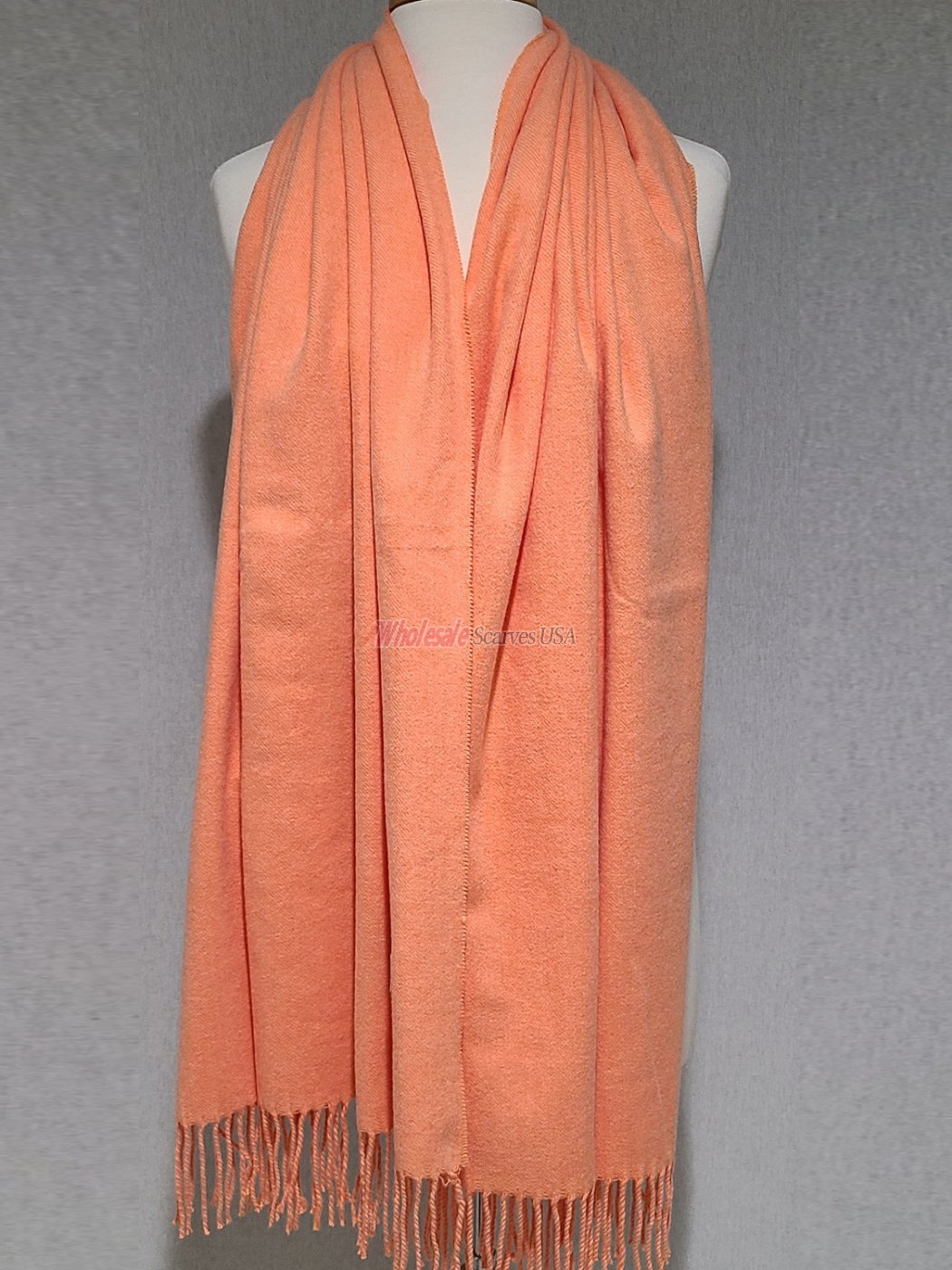 (image for) Cashmere Feel Shawl Orange